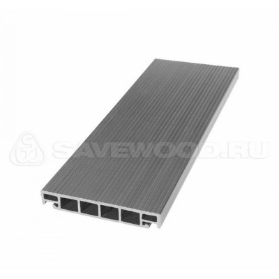 Террасная доска из ДПК SW-Salix «SaveWood» пепельный