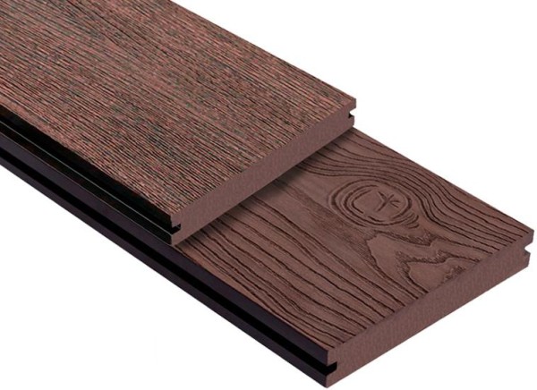 Террасная доска ДПК Outdoor 3D полнотелая STORM/OCEAN BROWN коричневая микс купить в Боровичах