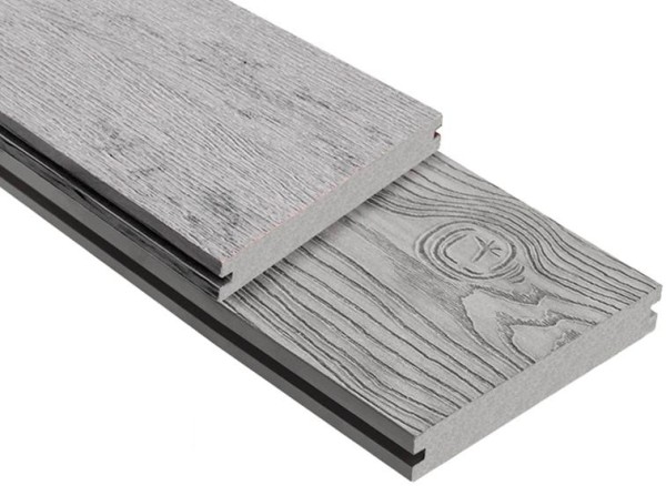 Террасная доска ДПК Outdoor 3D полнотелая STORM/OCEAN GREY серая микс купить в Боровичах