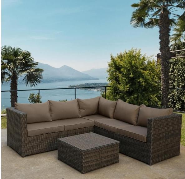Комплект мебели AFINA плетеной из иск. ротанга YR825A Brown/Beige купить в Боровичах