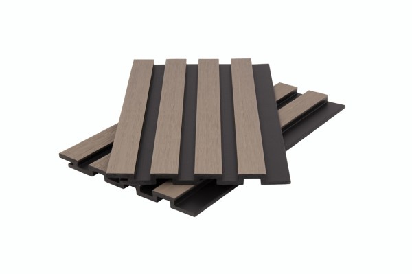 Стеновая панель брусковая двухцветная co-extrusion, snow mix купить в Боровичах