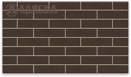 Фасадные Термопанели Аляска Amsterdam brown. 33 купить в Боровичах