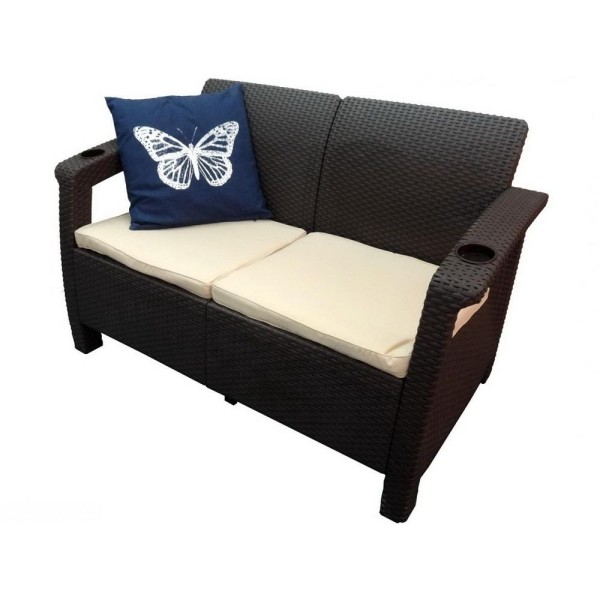 Двухместный диван Yalta Sofa Seаt венге купить в Боровичах