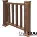 Ограждение из ДПК Outdoor Классик 3D STORM коричневый микс купить в Боровичах