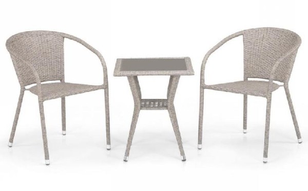Комплект плетеной мебели AFINA из иск. ротанга T25C/Y137C-W85 Latte 2Pcs купить в Боровичах