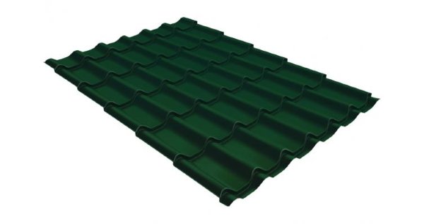Металлочерепица классик 0,5 Satin RAL 6005 зеленый мох купить в Боровичах