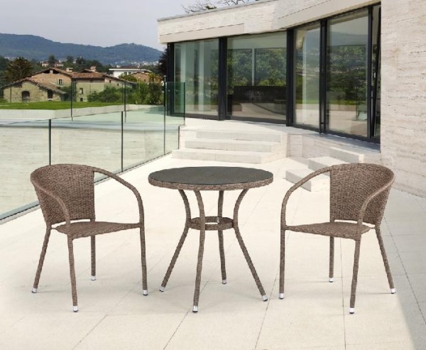 Комплект плетеной мебели AFINA из иск. ротанга T282ANT/Y137C-W56 Light Brown 2Pcs купить в Боровичах