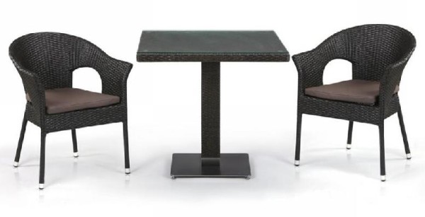 Комплект плетеной мебели AFINA из иск. ротанга T605SWT/Y79A-W53 Brown 2Pcs купить в Боровичах