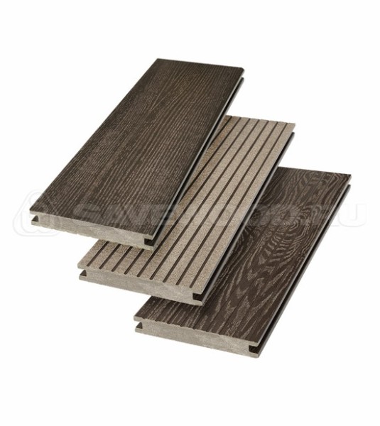 Террасная доска SW Fraxinus (R) полнотелая «SaveWood» Темно-коричневый купить в Боровичах
