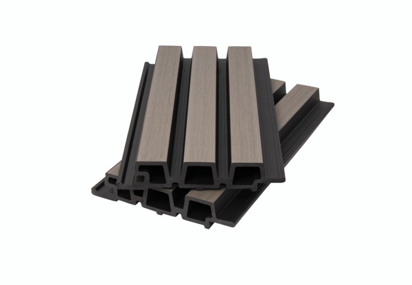 Фасадная панель брусковая двухцветная co-extrusion, snow mix купить в Боровичах