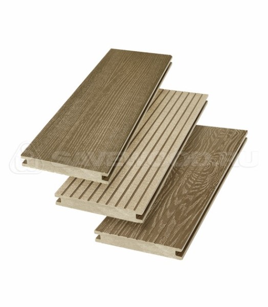 Террасная доска SW Fraxinus (R) полнотелая «SaveWood» Тик купить в Боровичах