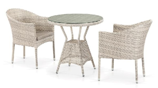 Комплект плетеной мебели AFINA из иск. ротанга T705ANT/Y350-W85 Latte 2Pcs купить в Боровичах