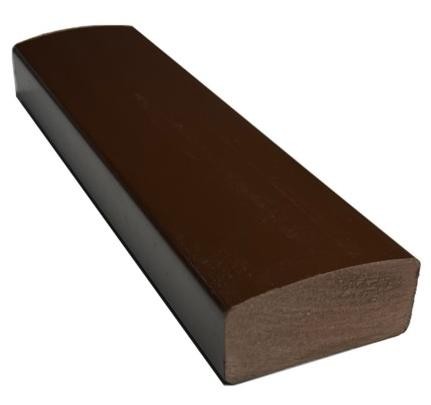 Лавочный брус Ecodecking Некст полнотелый глянцевый 70х35 шоколад (под заказ) купить в Боровичах