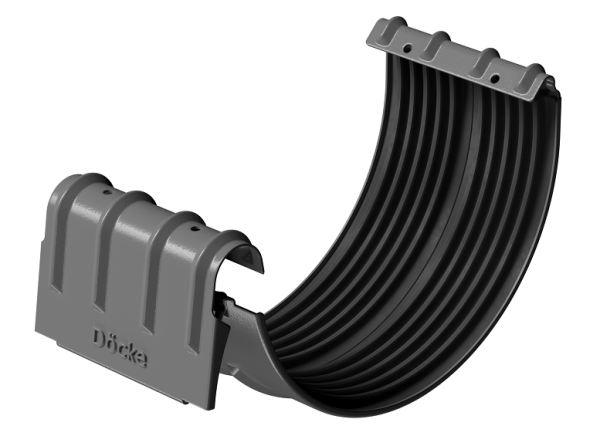 Соединитель желобов D125 Döcke STAL PREMIUM Графит, (RAL 7024) купить в Боровичах