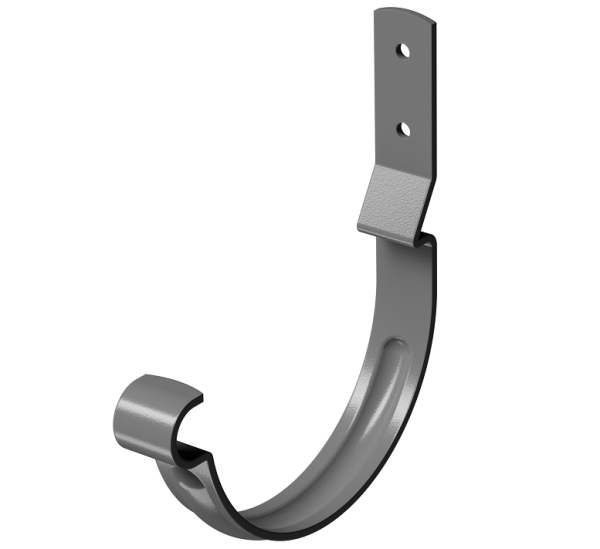 Карнизный крюк короткий (гнутый) D125 Döcke STAL PREMIUM Графит, (RAL 7024) купить в Боровичах