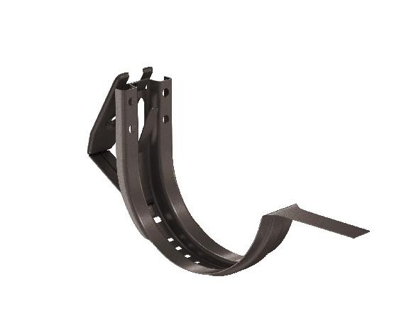 Водосток Aquasistem, система 125x90 - Крюк крепления желоба короткий регулируемый RR 32 Тёмно-Коричневый купить в Боровичах
